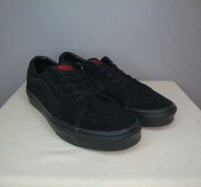 Tênis de Skate Vans All Black Sk8-Low Masculino 9.5 Camurça Lona Vermelho Acentos Old Skool comprar usado Tênis de Skate Vans All Black Sk8-Low Masculino 9.5 Camurça Lona Vermelho Acentos Old Skool comprar usado  Enviando para Brazil