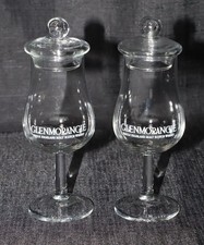 Conjunto de 2, Glenmorangie Single Highland Malt Whisky Tasting Glass com tampas 6" comprar usado  Enviando para Brazil