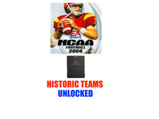 Cartão de memória desbloqueado NCAA Football 2004 Historic Teams Roster PS2 PlayStation 2 comprar usado  Enviando para Brazil