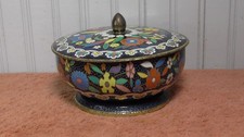 Vintage floral tin d'occasion  Expédié en Belgium