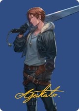 Squall, SeeD Mercenary Gold Stamped Art 47/53 quase perfeito Final Fantasy MTG Magic Inglês, usado comprar usado  Enviando para Brazil