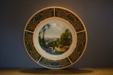 Porcelanowy talerz ozdobny - sygnowany , średnica 27 cm . na sprzedaż  PL