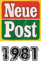 NEUE POST 1981 GERMAN MAGAZINE Please contact me, I will create an ad for you!, usado comprar usado  Enviando para Brazil