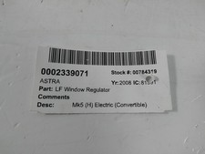Vauxhall astra left for sale  SKELMERSDALE