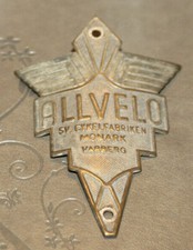 Usado, Distintivo de bicicleta original ALLVELO SV.CYKELFABRIKEN MONARK VARBERG Suécia 1932 comprar usado  Enviando para Brazil