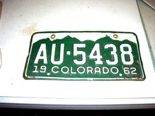 1962 colorado license for sale  Spencerport