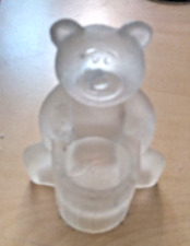 glass candle holder bear for sale  Palmetto