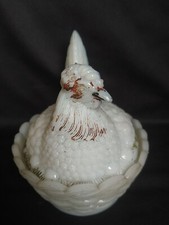 VINTAGE COPO DE LEITE BRANCO NINHO DE GALINHA VALLERYSTHAL PRATO DE MANTEIGA FRANCÊS COLECIONÁVEL G2 comprar usado  Enviando para Brazil