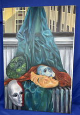 Contemporary oil painting for sale  Saco