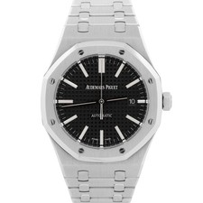 Audemars Piguet Royal Oak PRETO 41mm relógio de aço inoxidável 15400ST.OO.1220ST.01 CAIXA comprar usado Audemars Piguet Royal Oak PRETO 41mm relógio de aço inoxidável 15400ST.OO.1220ST.01 CAIXA comprar usado  Enviando para Brazil