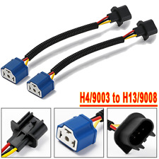 Cabo de conversão de chicote adaptador de fio para farol Jeep Wrangler (2) H13 para H4, usado comprar usado  Enviando para Brazil