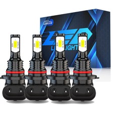 Kit combo de faróis de LED 9005&9006 6000K feixe alto baixo super branco brilhante comprar usado  Enviando para Brazil