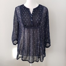 Blusa Abercrombie & Fitch Transparente Feminina MÉDIA Floral Flowy Cottagecore Primavera  comprar usado  Enviando para Brazil