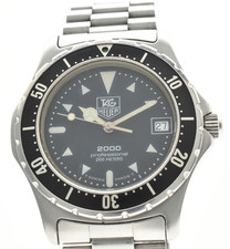 [Exc+5] Relógio masculino TAG Heuer 2000 Professional 973.006 preto 38mm quartzo comprar usado  Enviando para Brazil