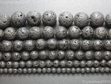 Contas redondas de pedra preciosa de lava vulcânica preta natural 4mm 6mm 8mm 10mm 12mm 15.5" comprar usado Contas redondas de pedra preciosa de lava vulcânica preta natural 4mm 6mm 8mm 10mm 12mm 15.5" comprar usado  Enviando para Brazil