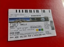 Biglietto calcio stadio usato  Villar Focchiardo