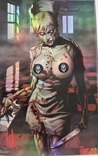 *ASSINADO* 1/1 HoloFoil Gore Noir TOPLESS Desmascarado Silent Hill Enfermeira Surtur com Certificado de Autenticidade, usado comprar usado  Enviando para Brazil