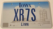 Xr7s vanity license for sale  Brandon