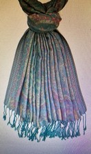 Jacquard paisley schal gebraucht kaufen  Neuss