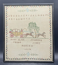 Antique needlework sampler for sale  Westminster