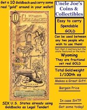 Wyoming goldback note for sale  Kissimmee