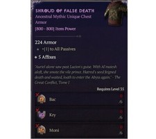 Diablo shroud false for sale  Tampa
