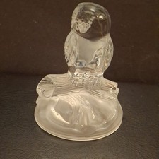 Glass owl frosted for sale  CHESTER