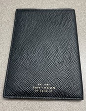 Carteira de viagem Smythson Of Bond Street couro granulado passaporte cartão de embarque comprar usado  Enviando para Brazil