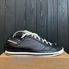 DIESEL - Tênis masculino de couro preto tamanho 10 EUA 43 UE 28 cm comprar usado  Enviando para Brazil