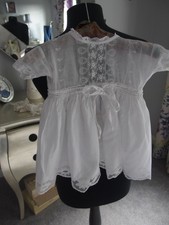 Antique embroidered lace for sale  BRIGHOUSE