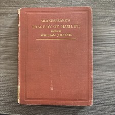 1884 Tragedy Of Hamlet: William Shakespeare - Signed By Margaret Fuller, usado comprar usado  Enviando para Brazil