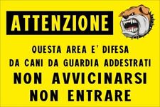 Cartello attenti cane usato  Italia