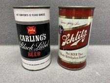 Latas de cerveja vintage vazias CARLING’S Black Label e Schlitz (achados no sótão) comprar usado  Enviando para Brazil