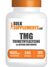 BulkSupplements Betaína Anidra (TMG) 240 Cápsulas - 1500mg Por Porção, usado comprar usado  Enviando para Brazil