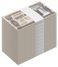 Guiana 20 dólares, Nd de 1996-2018, P-30g, Não Circulada X 1000 Pcs Tijolo comprar usado  Enviando para Brazil