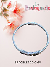 Bracelet breloques acier d'occasion  Viarmes