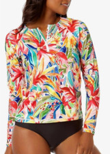 Hurley Feminino UPF 50+ Manga Longa Estampa Tropical Rashguard Surf Natação Praia Grande comprar usado  Enviando para Brazil