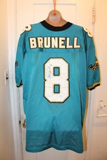 Camiseta Nike Pro Line assinada Mark Brunell #8 Jacksonville Jaguars grande 1995 vintage comprar usado  Enviando para Brazil