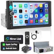 Rádio Bluetooth estéreo tela sensível ao toque 1Din 7" carro Apple/Android Carplay GPS comprar usado  Enviando para Brazil