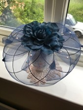 kingfisher blue fascinator for sale  CHIPPENHAM