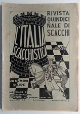 Italia scacchistica 1932 usato Italia scacchistica 1932 usato  Livorno