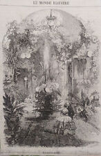 Stampa antica Serra fiori piante  Xilografia 1859 comprar usado  Enviando para Brazil