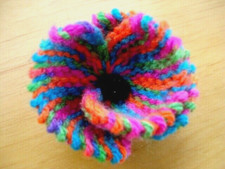 Knitted rainbow poppy for sale  POULTON-LE-FYLDE