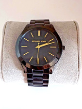 Relógio Michael Kors Original MK3221 Feminino Slim Runway Preto Aço Inoxidável 42mm comprar usado  Enviando para Brazil