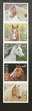 2024 #5891-95, Forever, HORSES - Estado perfeito, sem marca de charneira - Faixa de 5 selos comprar usado  Enviando para Brazil