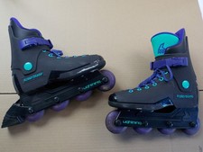 Usado, Patins em linha vintage Lightning preto tamanho 7,5 patins masculinos comprar usado  Enviando para Brazil