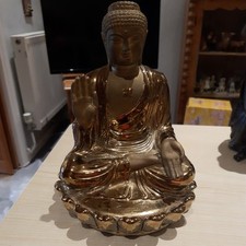 Buddha figurine gold for sale  RYDE