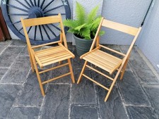 Wooden chairs set for sale  PORTHCAWL