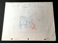 Desenho de produção de animação Star Wars Droids R2-D2 C-3PO 1985 Lucas Films TV comprar usado  Enviando para Brazil