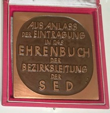 Ddr medaille ehrenplakette gebraucht kaufen  Guben